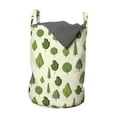 thumbnail image 1 of Forest Laundry Bag, Various Types of Tree Shapes Botanical Greenery Items, Hamper Basket with Handles Drawstring Closure for Laundromats, 13" x 19", Green Multicolor, by Ambesonne, 1 of 4