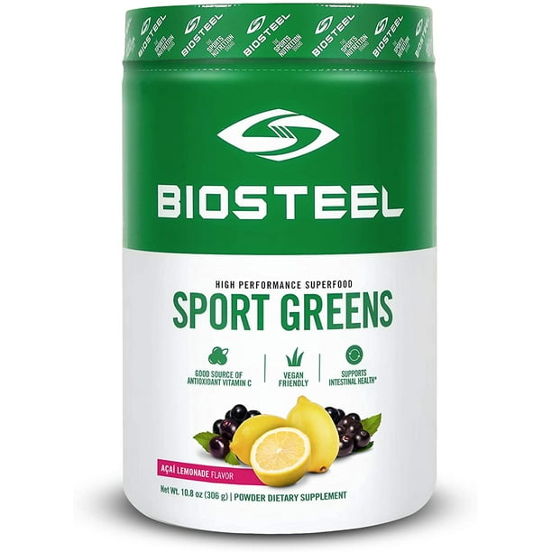 BioSteel Sport Greens Vegan Superfood Powder, Stevia Sweetened, High