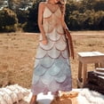 thumbnail image 2 of Mermaid Fish Scales Sleeveless Dress Women's Luxury Party Dress Birthday Dresses for Women, 2 of 7