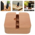 thumbnail image 5 of WEUVEB Beige Wooden Phone Holder Amplifier Stand Desktop Mobile Speaker Sound Amplifier, 5 of 6