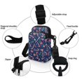 thumbnail image 5 of HELLHERO Candy Cane Joy with Zipper Polyester Cross Body Purse Unisex 4.33"x1.97"x7.09", 5 of 7