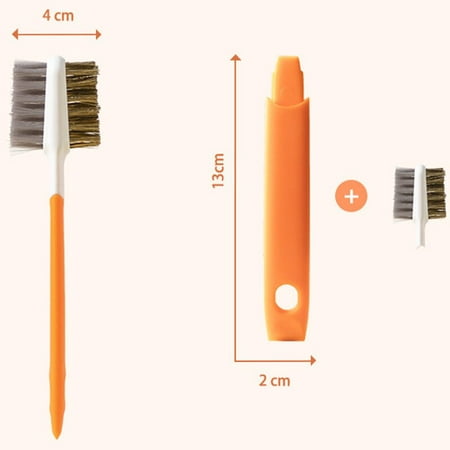 

Kitchen Scrub Brush with Stiff and Soft Bristles Detachable Bathroom Wall Brush Multifunctional Household Cleaning Tool Dropship