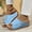 Blue, variant on Wide-Strap Wedge Soft Sole Slides Non-slip Breathable Comfortable Summer Footwear Blue 36
