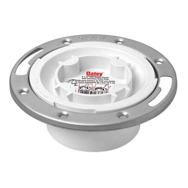 OATEY 43553 Toilet Flange, Floor, With Stainless Steel Ring Walmart