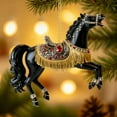 thumbnail image 5 of Beautynvta Horse Christmas Ornaments, 3.15'' Exquisite Glitter Horse Ornaments for Christmas Tree Decoration, 2D Acrylic Animal Hanging Pendant, Xmas Gifts for Horse Lovers, 5 of 8