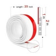 thumbnail image 6 of DISEN Door Draft Stopper Under Door Seal for Exterior/Interior Doors, Door Sweep Strip Under Door Draft Blocker, Soundproof Door Bottom Weather Stripping, 2 Inch W x 39 Inch L, White, 6 of 8