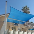 thumbnail image 6 of Sunshades Depot 15' x 16' Sun Shade Sail Rectangle Permeable Canopy Blue Custom Size Available Commercial Standard, 6 of 6