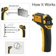 thumbnail image 5 of SMART SENSOR -50～390℃ 12:1 Portable Handheld Digital Non- IR Infrared Tester Pyrometer Industrial Infrared Color LCD Display Centigrade Fahrenheit (NOT for Humans), 5 of 7