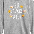 thumbnail image 3 of Instant Message - Sir Snacks A Lot - Toddler & Youth Long Sleeve Graphic T-Shirt, 3 of 6