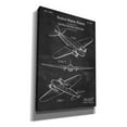 thumbnail image 2 of Epic Graffiti "Double Decker Airplane Blueprint Patent Chalkboard" Giclee Canvas Wall Art, 18"x26", 2 of 3