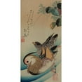thumbnail image 3 of Hiroshige, Ando 9x14 Black Modern Framed Museum Art Print Titled - Mandarin ducks, 1840, 3 of 5