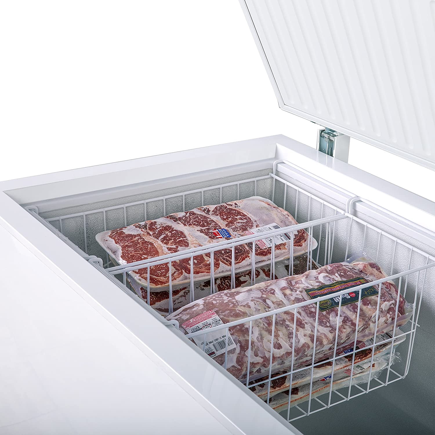 Maxx Cold Chest Freezer with Solid Top, 71.3"W, 19.4 cu. ft. Storage Capacity, Locking Lid, Garage Ready, in White (MXSH19.4SHC)