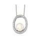 Pendentif Perle d'Eau Douce de Culture Blanche 10-11mm en Argent Sterling avec Chaîne – image 1 sur 2