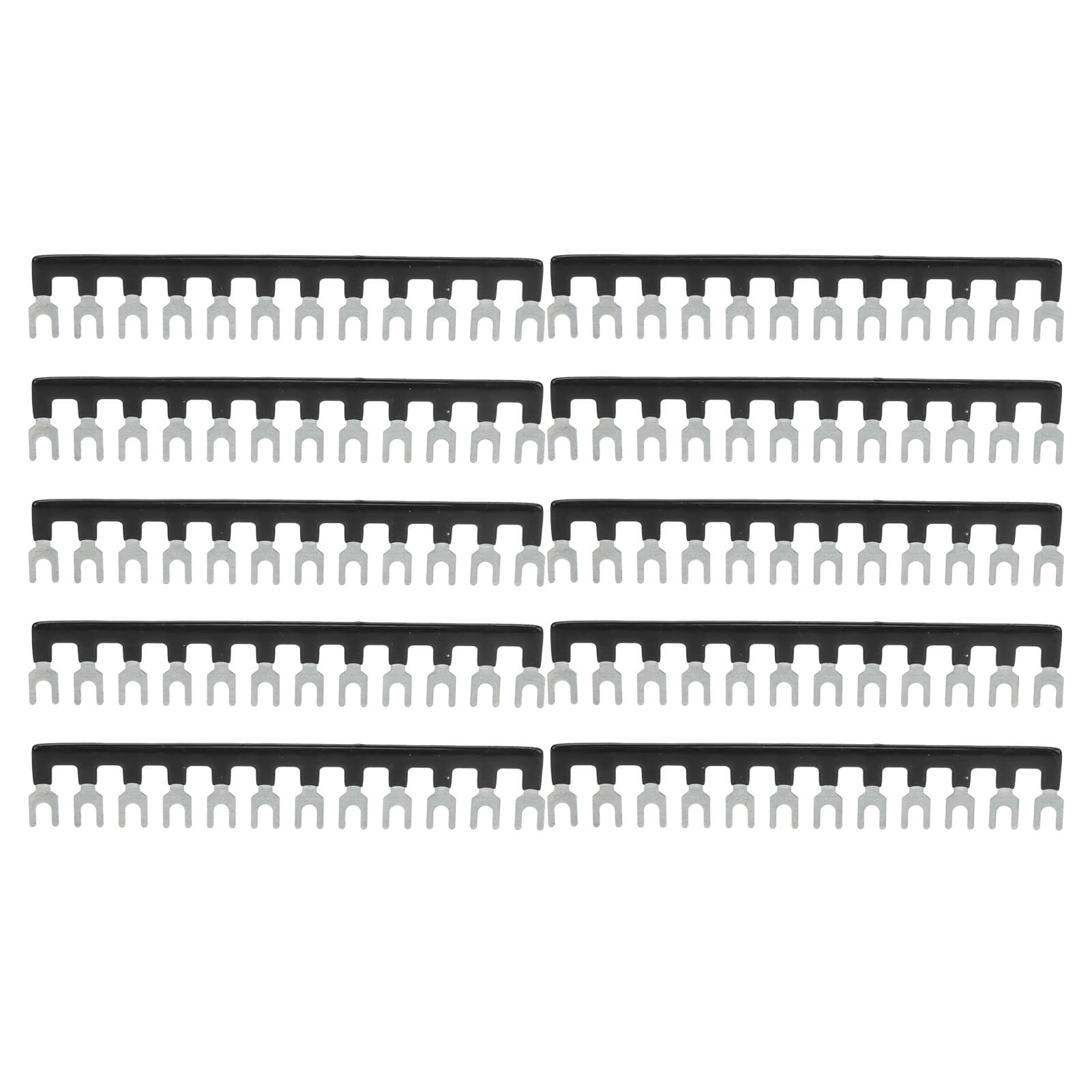 Jumper Block Terminal Strips, 10Pcs Barrier Strip Fork Type Terminal