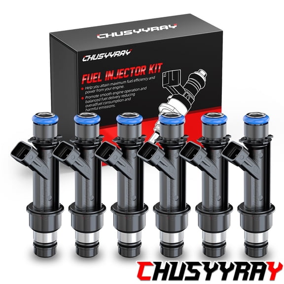 Set of 6 Upgrade Fuel Injectors For Chevy Trailblazer 4.2L GMC Envoy 4.2L Buick