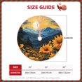 thumbnail image 2 of Salouo Elegant Sunset Sunflower Christmas Tree Skirt 36" Farmhouse Christmas Decorations Snowman Xmas Tree Skirt Tree Mat for Holiday Party Decor, 2 of 8