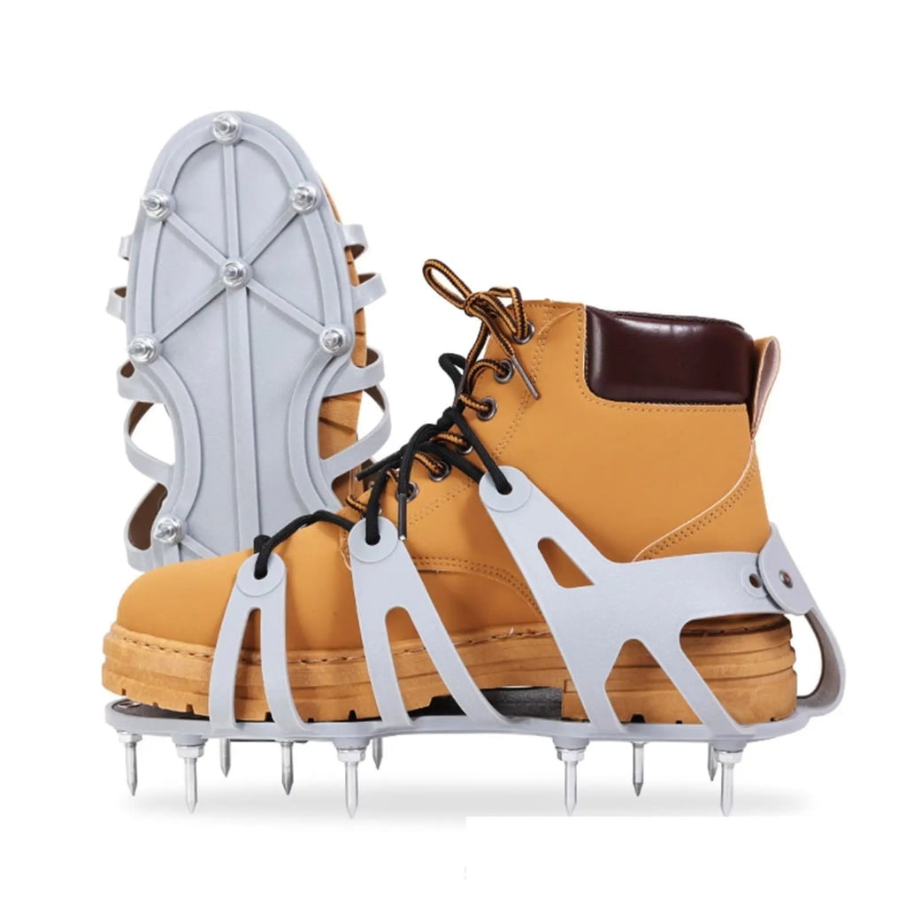 Miiottaa Spiked Shoes Lawn Aerator Shoes Yard Aerator Tool Aerating Patio Garden for Grass Fertilization Cover Installation