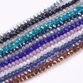 thumbnail image 3 of 30 strand Glass Beads Strands Faceted Rondelle Mixed style Mixed color 3x2mm Hole: 0.8mm 190~200pcs/strand 14.9~17.3 inch(38~44cm), 3 of 6