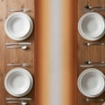 thumbnail image 4 of Table Runner 72 Inches Long for Kitchen Dining, Dark Burnt Orange Ombre Dresser Scarf Farmhouse, Dining Table Decorations for Wedding/Parties, Modern Grey Gradient Farmhouse Art 13 x 72 In, 4 of 8