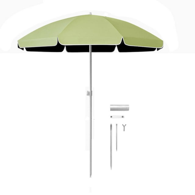 S SERENABLE Petit Parasol de Patio 5,6 Pi Parasol de Marché Portable Robuste pour Parc Pelouse Vert