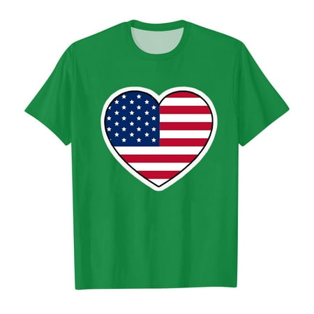 

Summer Toddler Boys Girls Independence Day Short Sleeve Prints T Shirt Tops Clothes Junior Girls Tops Shirt Baby Tee Shirts Girls Toddler Heart Shirt Girls Tops and Bottoms 18 Month Winter Girl