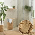 thumbnail image 2 of Casafield Round Laundry Hamper with Lid and Removable Liner Bag - Natural, Woven Water Hyacinth Laundry Basket for Clothes, 2 of 7