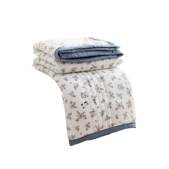 Deeceymbur Printed Summer Cool Quilt Washable Air Conditioning Blanket Lightweight Bedspread Student Dormitory All Season Coverlet Reactive Dyeing