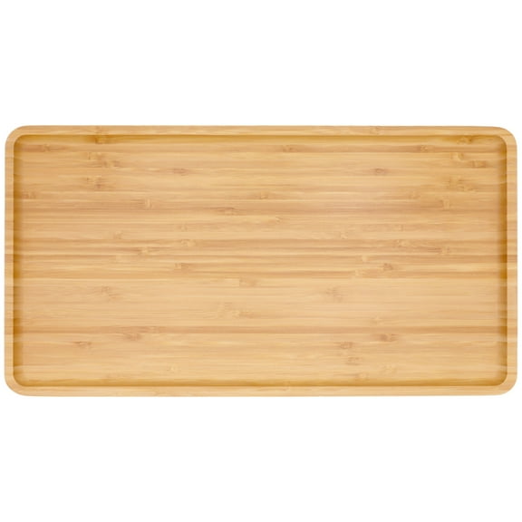 Bamboo Serving Tray - 17" x 9" x 0.75" - Vertical Grain Carbonized Brown - 10 Trays