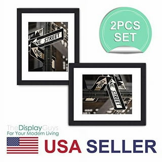 The Display Guys 4 Sets of 16x20 Inches Black Wooden Photo Frame, Tempered Glass, Luxury Made Affordable, Each Frame with 1pc
