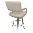 thumbnail image 2 of Swivel Counter Metal Bar Stool 26" - M-114  - Ocean Beige - Beige Natural, 2 of 3