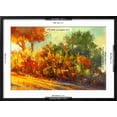 thumbnail image 5 of Art.com Landscape Painting of Beautiful Autumn Forest with Sunlight Art Print by Tithi Luadthong, Black Frame Wall Art, 29" x 21", 5 of 5