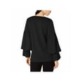 thumbnail image 2 of ALFANI Womens Black Long Sleeve Crew Neck Top  Size: S, 2 of 2