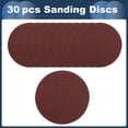 thumbnail image 4 of Unique Bargains Sanding Discs, 9" 60 Grit Automotive Repair Round Hook and Loop Sandpaper Aluminum Oxide, Paper Base Red, 30 Pcs, 4 of 7