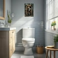thumbnail image 3 of JANS.NO1 Bear Canvas Wall Art Rustic Bear In Outhouse Toilet Reading Newspaper Poster Prints Forest Wildlife Picture Farmhouse Cabin Bathroom Decor, 3 of 6