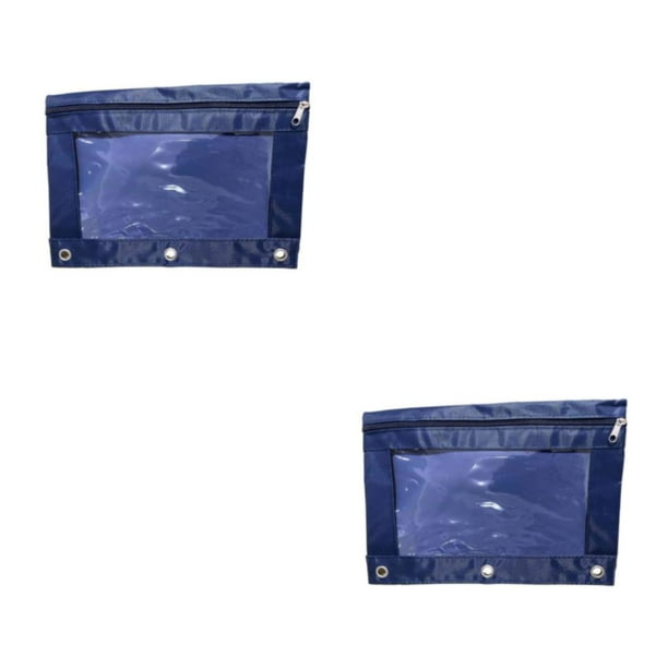 Bolsa duradera y elegante Inteprter para almacenamiento de documentos Suministros de oficina 2Conjunto Azul marino
