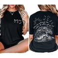 thumbnail image 4 of Christian Coastal Aesthetic Double Sided T-Shirt – Faith Beach Graphic Tee, Religious Summer Shirt, Inspirational Unisex Cotton Top, 4 of 6
