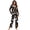 Black Ghost, variant on KUIFORTI Purple Ghost 2 Piece Lounge Set Soft Button-Down Top Loungewear with Classic Notch Collar Long Pants with Pockets Fall Winter Casual Lounge Sets All Season Daily Lounging Relaxation