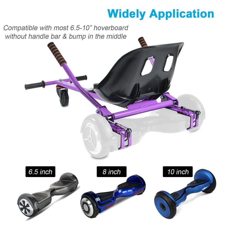 Hoverboard Seat Attachment Straps Not Required Kids Hover Board Accessory Go Kart 265lbs Capacity Adjustable Length 26 34.5