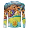thumbnail image 2 of Scooby Doo Men's Graphic T Shirts Long Sleeve Printed Tee Tops Autumn Casual T-Shirt Fall Clothes M, 2 of 6
