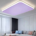 thumbnail image 2 of Purple Fluorescent Light Covers, Modern Pure Lavender Purple Magnetic Light Covers for Ceiling Lights, Fluorescent Ceiling Shade Filters for Classroom Bedroom Office 4x2Ft x 2PCS, 2 of 8
