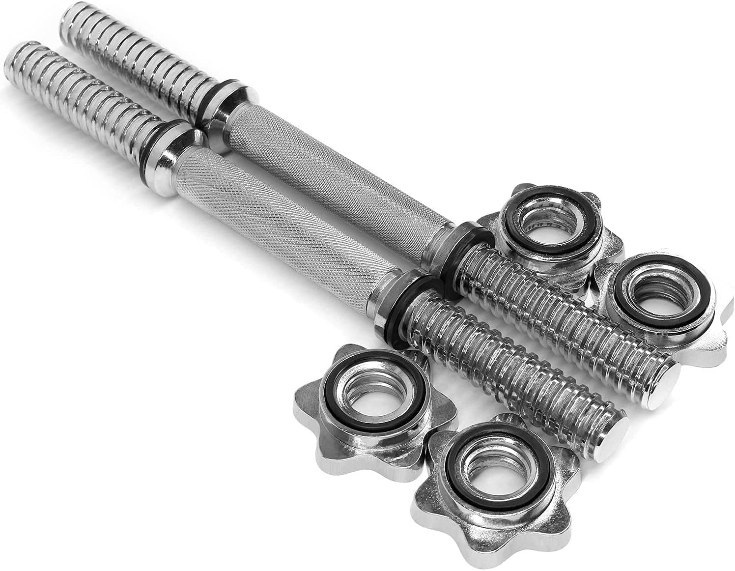 Yes4All 1.15 inch Dumbbell Handles with Lock Collars, Pair
