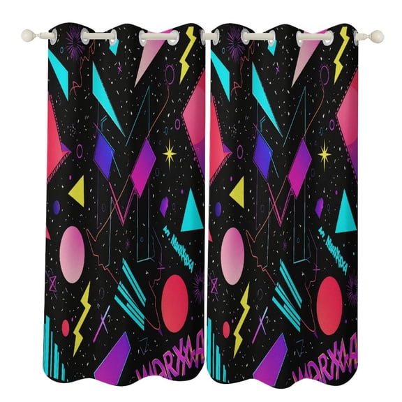 Sweet Emotion Vintage (2)-2 2 Panels Blackout Curtains for Bedroom Living Room Drapes Kitchen Room Window Curtain Grommet