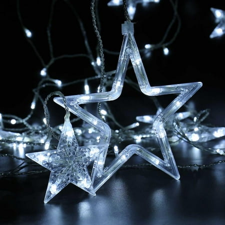 qedertek string lights 138 led 82ft star linkable curtain string lights6 small 6 - Big Indoor Christmas Decorations qedertek string lights 138 led 82ft star linkable curtain string lights6 small 6 - Big Indoor Christmas Decorations