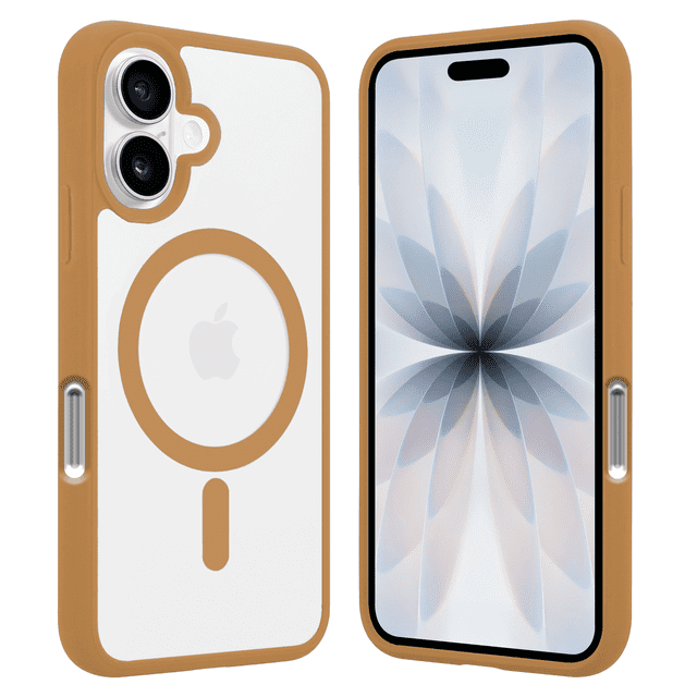 Funda Transparente con Color DESIERTO Compatible con MagSafe para iPhone 17, Protección Antigolpes Ultrafina, TPU + Silicona Resistente