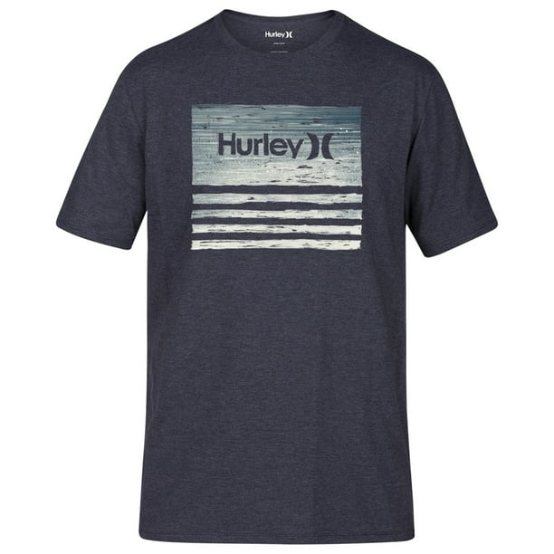 Hurley Borderline Logo Graphic Playera para Hombre, Gris, X-Large Hurley Camiseta gráfica