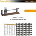 thumbnail image 5 of SpaceAid Spice Rack with 24 Spice Jars, Wood Hanging Seasoning Shelf for Cabinet Door or Wall Mount (4 Pack)，Brown, 5 of 7