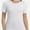 White, variant on Women's Crew Neck Ribbed Fitted Shirt Basic Short Sleeves Summer T Shirt Tops