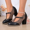 thumbnail image 6 of Viluyesy Women's Mary Jane Pumps Chunky Heel T Strap Block Heel Slip On Comfortable Dress Casual Work Shoes Black Size 6, 6 of 9
