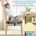 thumbnail image 6 of Dznils Toddler Booster Seat for Dining Table, with Safety Buckles, Non-Slip Bottom, Blue Fruit, 6 of 13