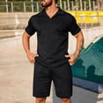 thumbnail image 1 of NTACZA Men Shorts Set Short Sleeve Shirt Shorts Tracksuits Athletic Collared Sweatsuits for Men S, 1 of 6